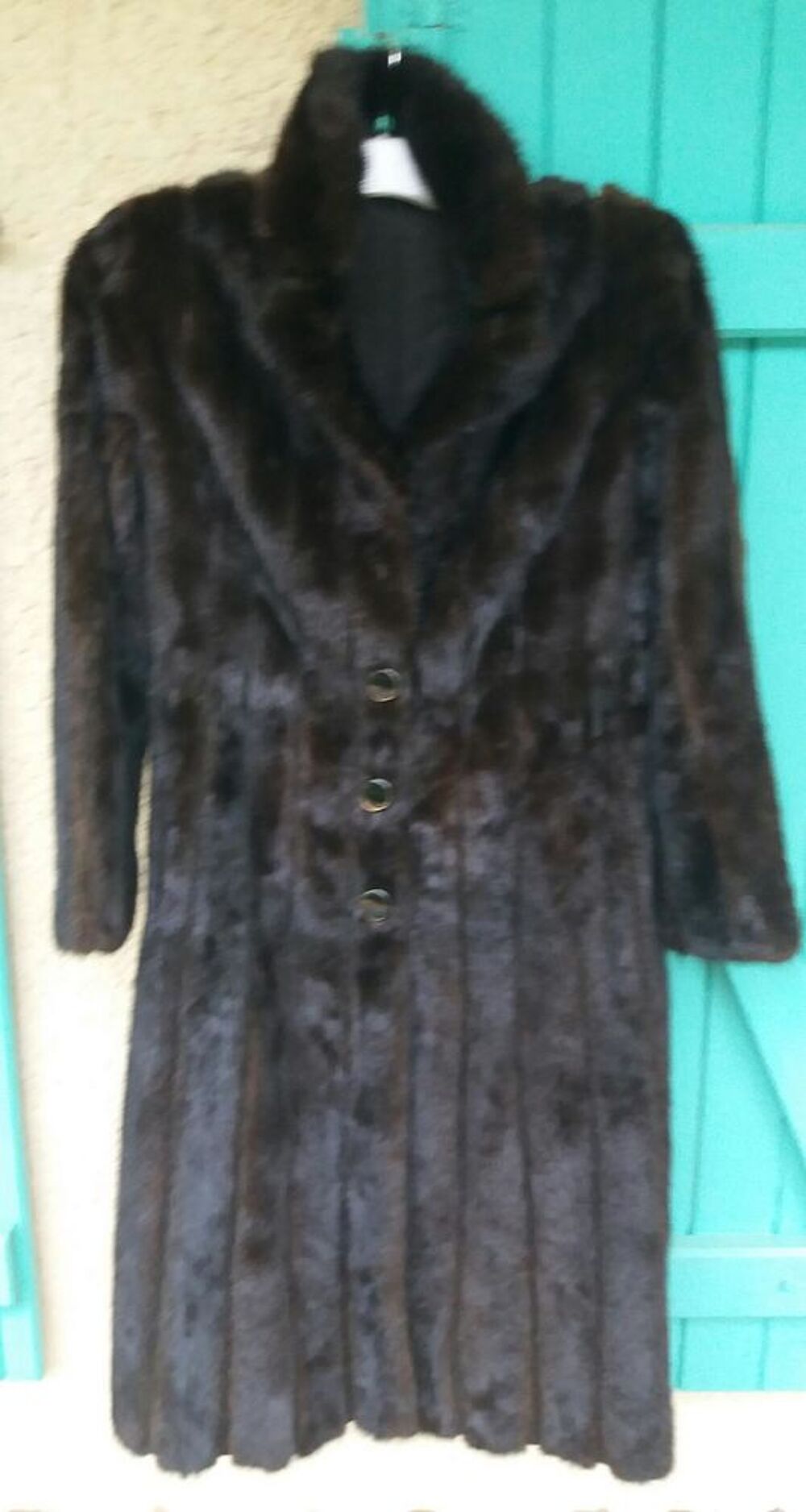 manteau vison noir Vêtements