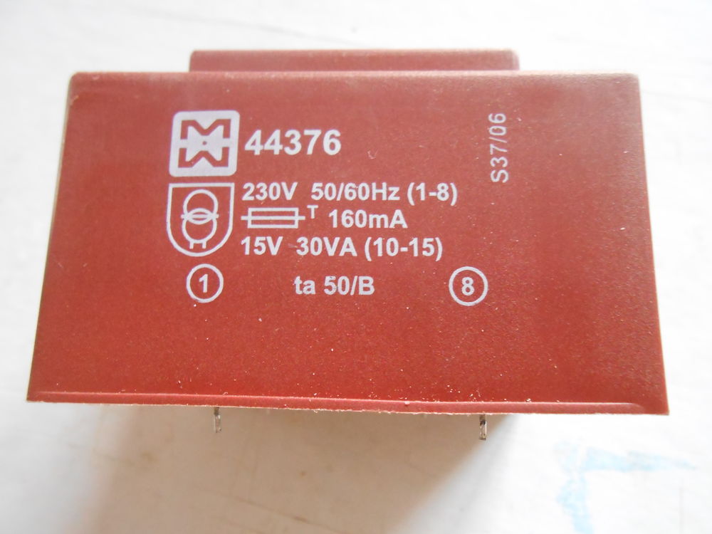 transformateur 220 volts - 15 volts (67) Bricolage