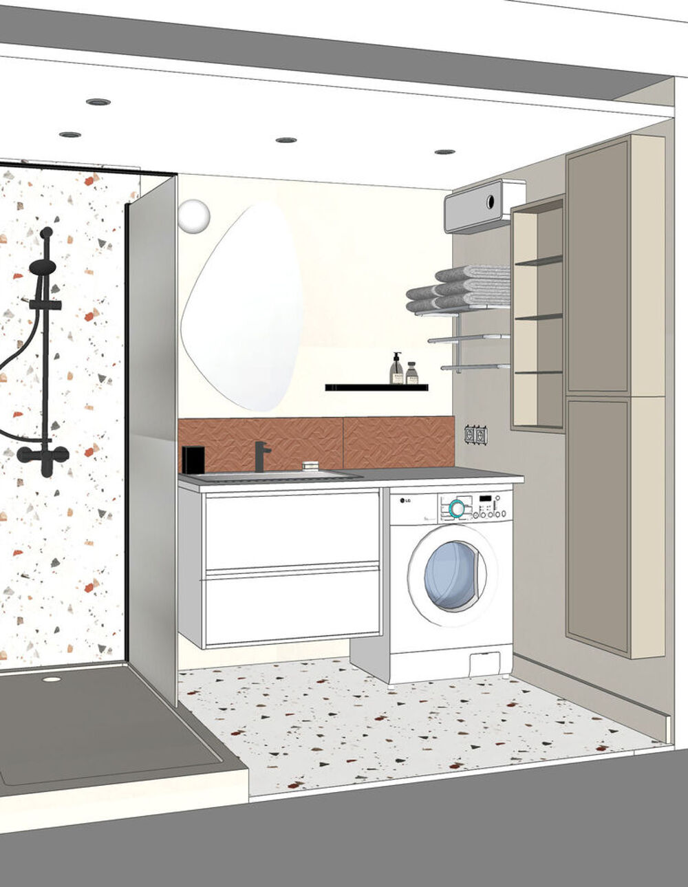 CARRELAGE TERAZZO Bricolage