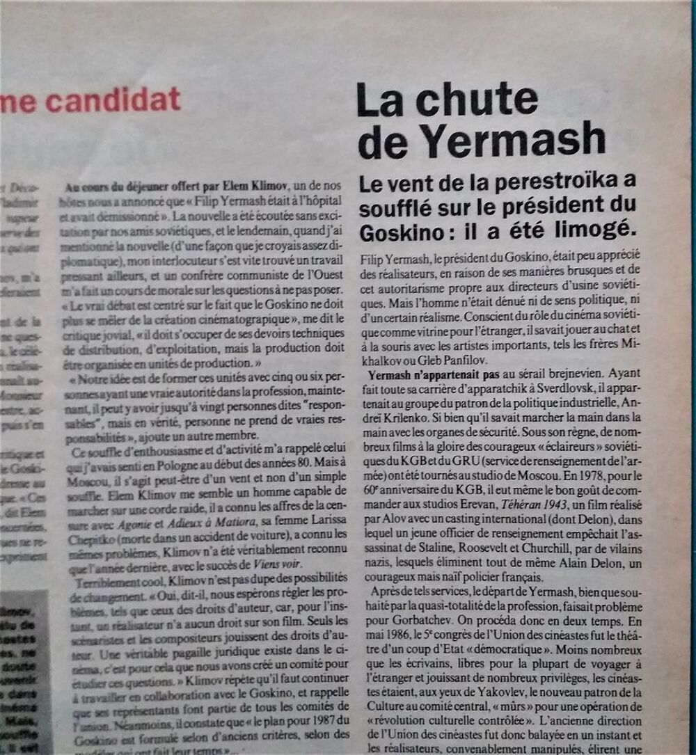 LIBERATION N&deg; 2 Juillet 89 URSS L'explosion culturelle Livres et BD