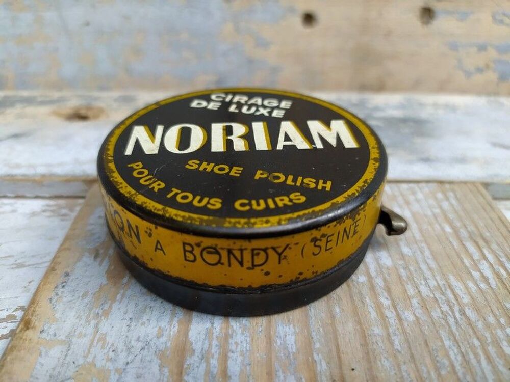 Ancienne Boite Publicitaire Cirage Noriam Shoe Polish Bondy 