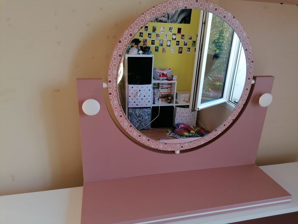 bureau fille avec miroir Meubles