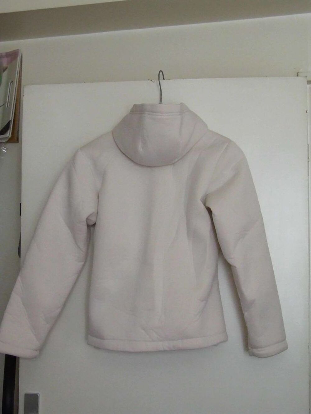 Veste polaire &agrave; capuche, NIRVANA, &Eacute;cru, 38-40, TBE Vêtements