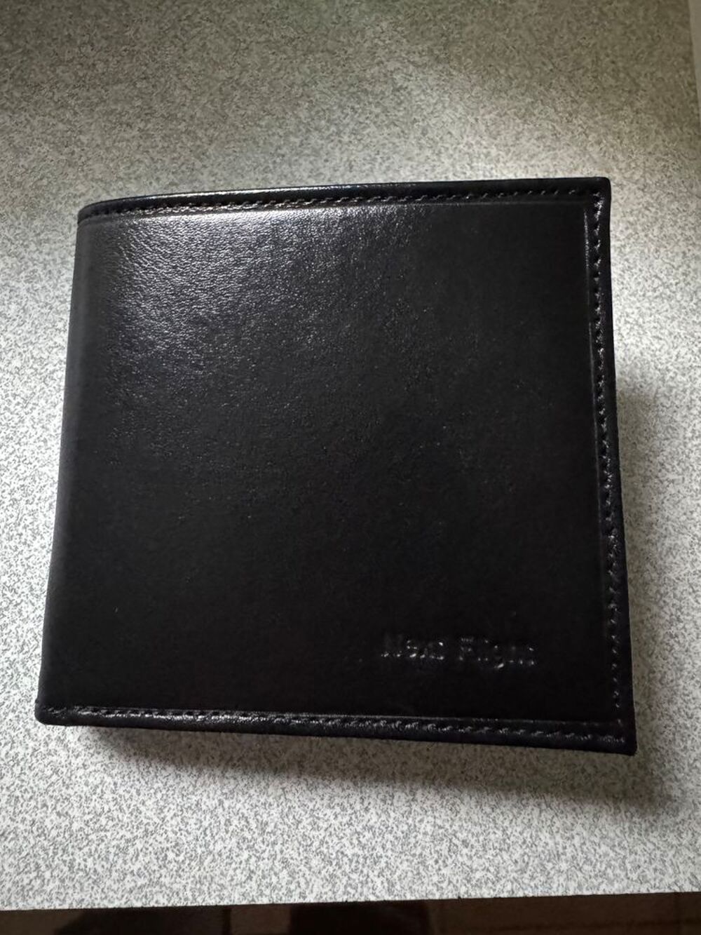 Porte carte cuir noir Maroquinerie