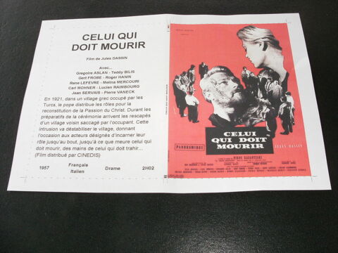 Film :   Celui qui doit mourir   35 Saint-Médard-en-Jalles (33)
