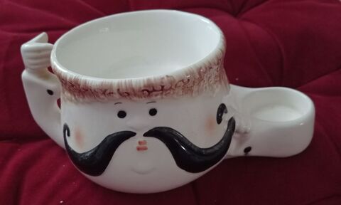 Support savon blaireau rasoir  en porcelaine. 9 Eyjeaux (87)