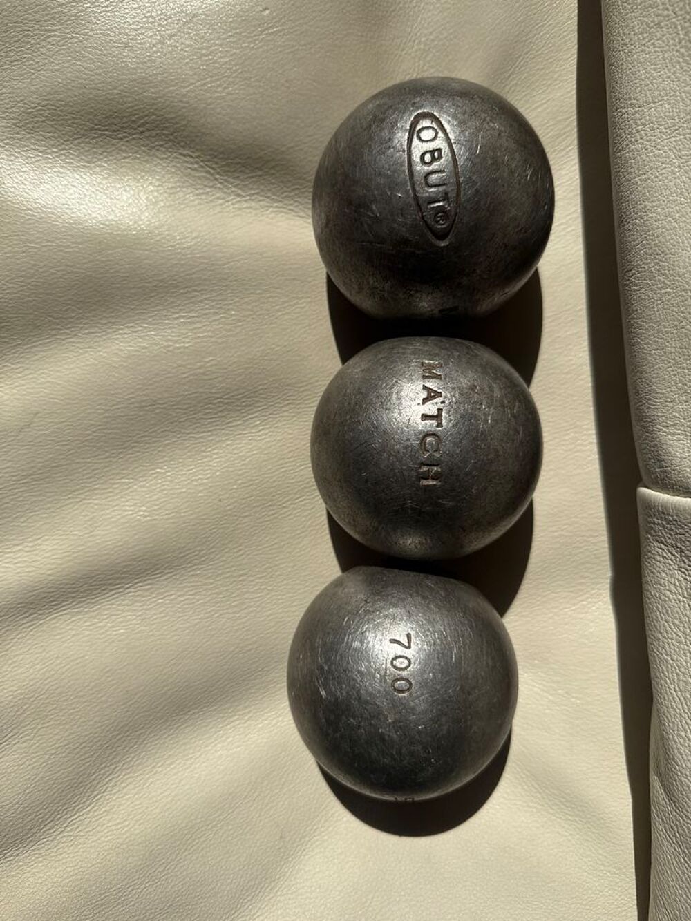 Boules de p&eacute;tanque obut triplette match 75/700 Sports
