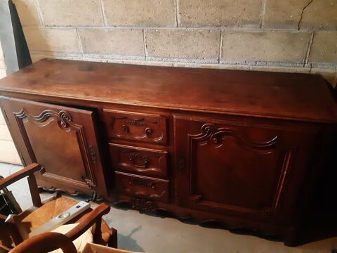 Buffet bas en chêne massif de style Louis XV 250 Châteaudun (28)