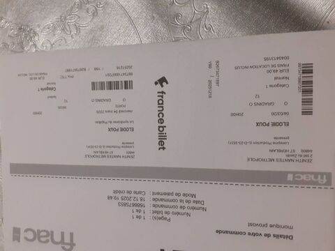 place de spectacle Elodie Poux 4 mars 2026 � Nantes 45 La Meilleraye-de-Bretagne (44)