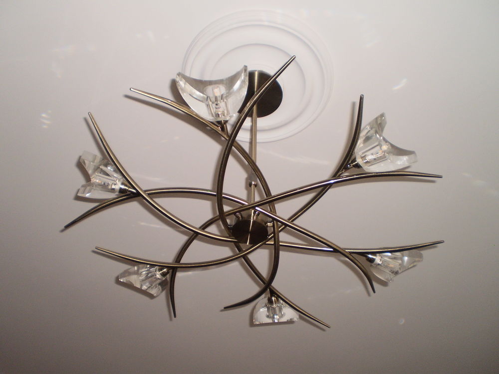 Superbe lustre led 6 branches Décoration