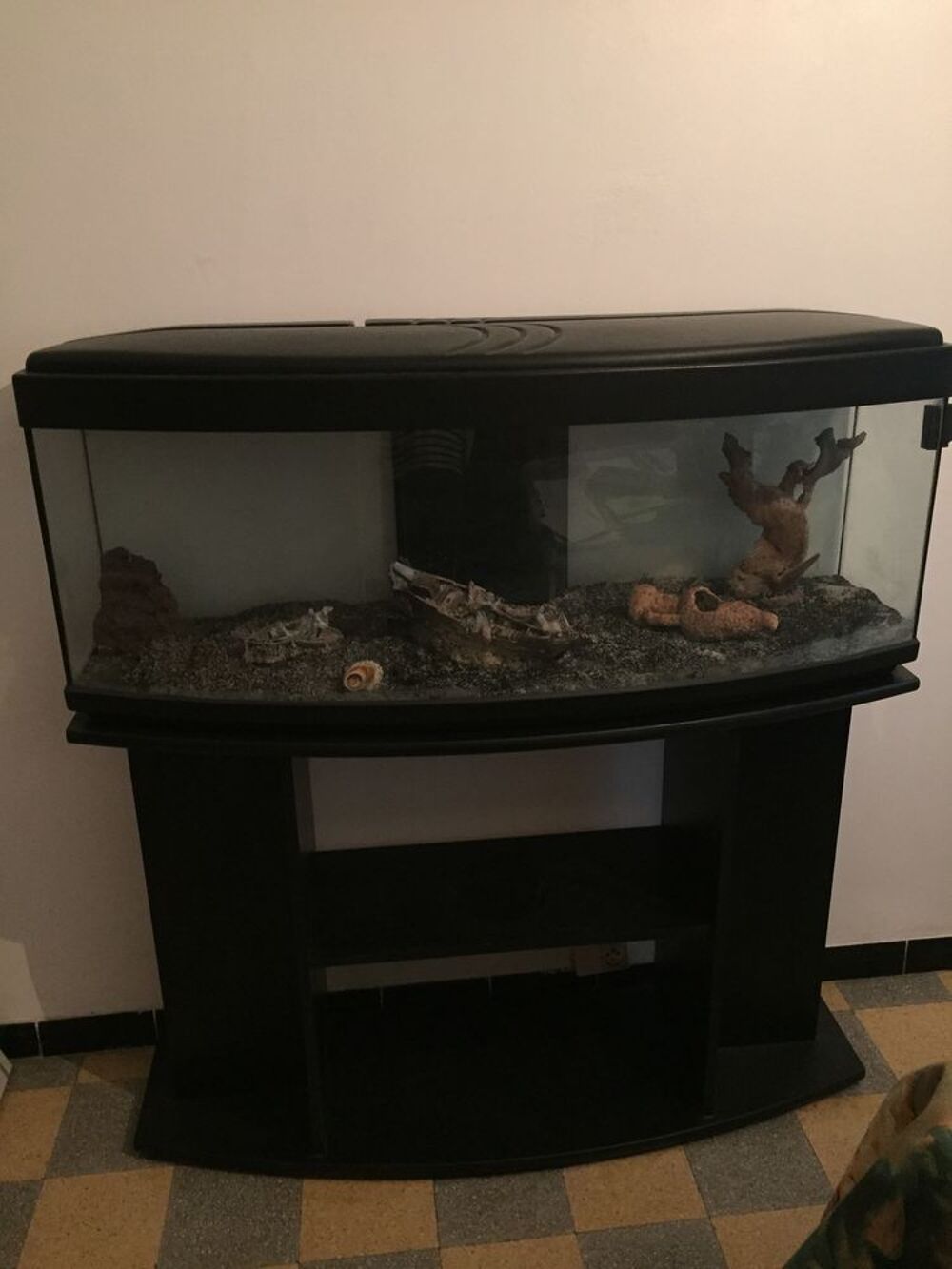 Aquarium Noir Meubles