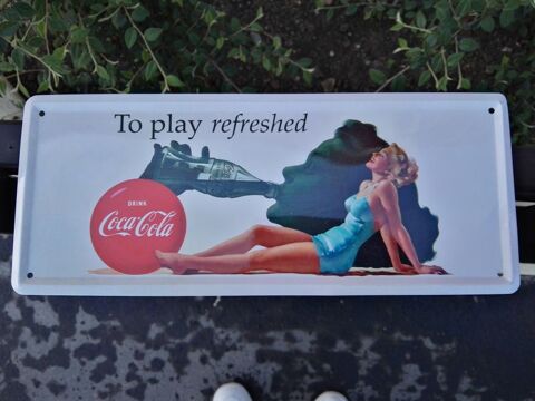 Coca-Cola affiche publicitaire en tle 6 Asnires-sur-Seine (92)
