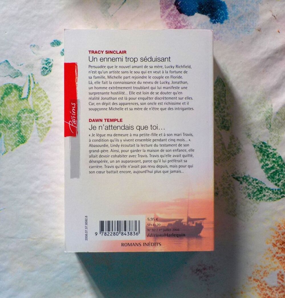UN ENNEMI TROP SEDUISANT / JE N'ATTENDAIS QUE TOI HARLEQUIN Livres et BD