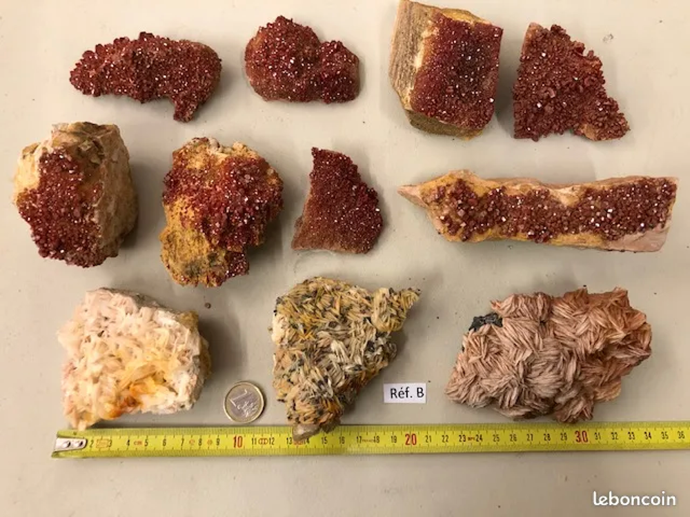 VANADINITES - BARYTINES : min&eacute;raux de collection 