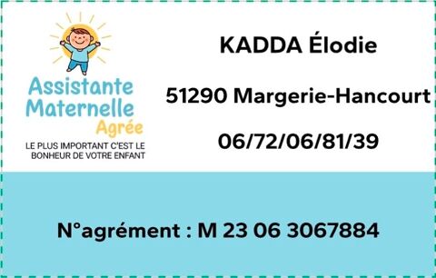 Assistante Maternelle Agr&eacute;&eacute;e 0 51290 Margerie-hancourt