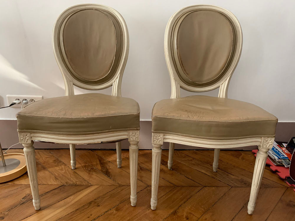 
Chaise m&eacute;daillon style louis XVI ancienne- 2 dispo Meubles