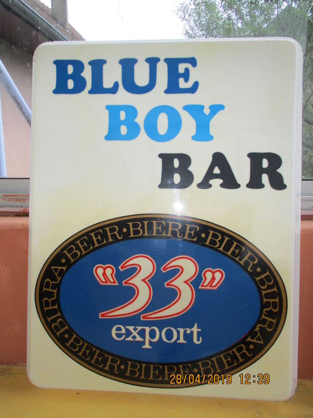 2 Pancartes BLUE BOY BAR Ann&eacute;e 1980. Décoration