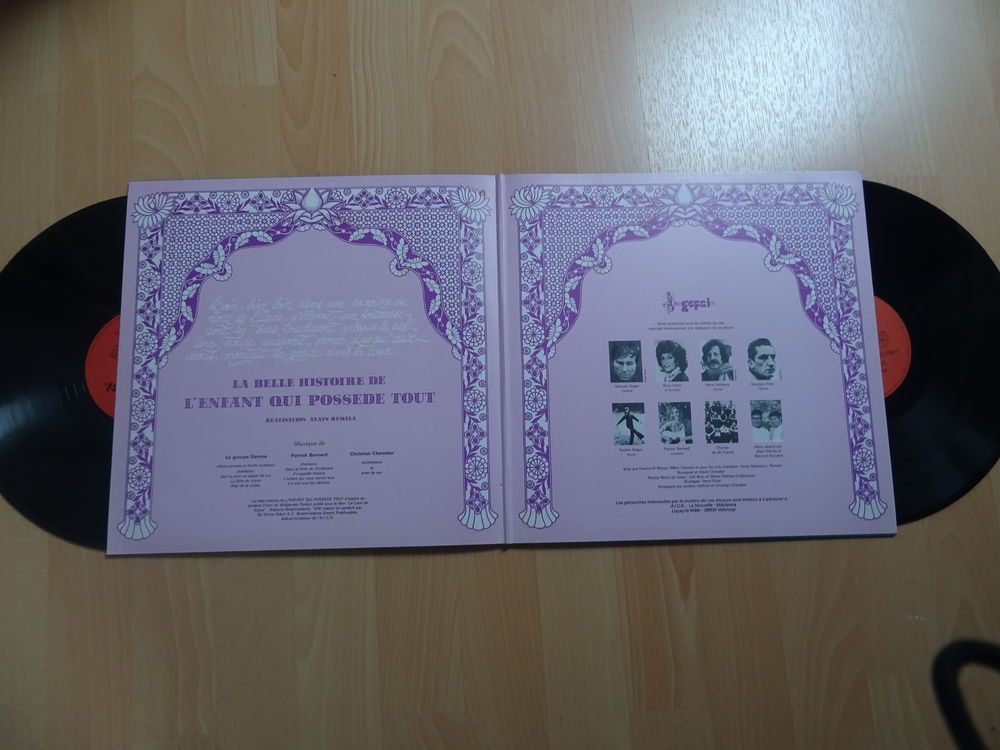 un double album" l'enfant qui poss&egrave;de tout" CD et vinyles