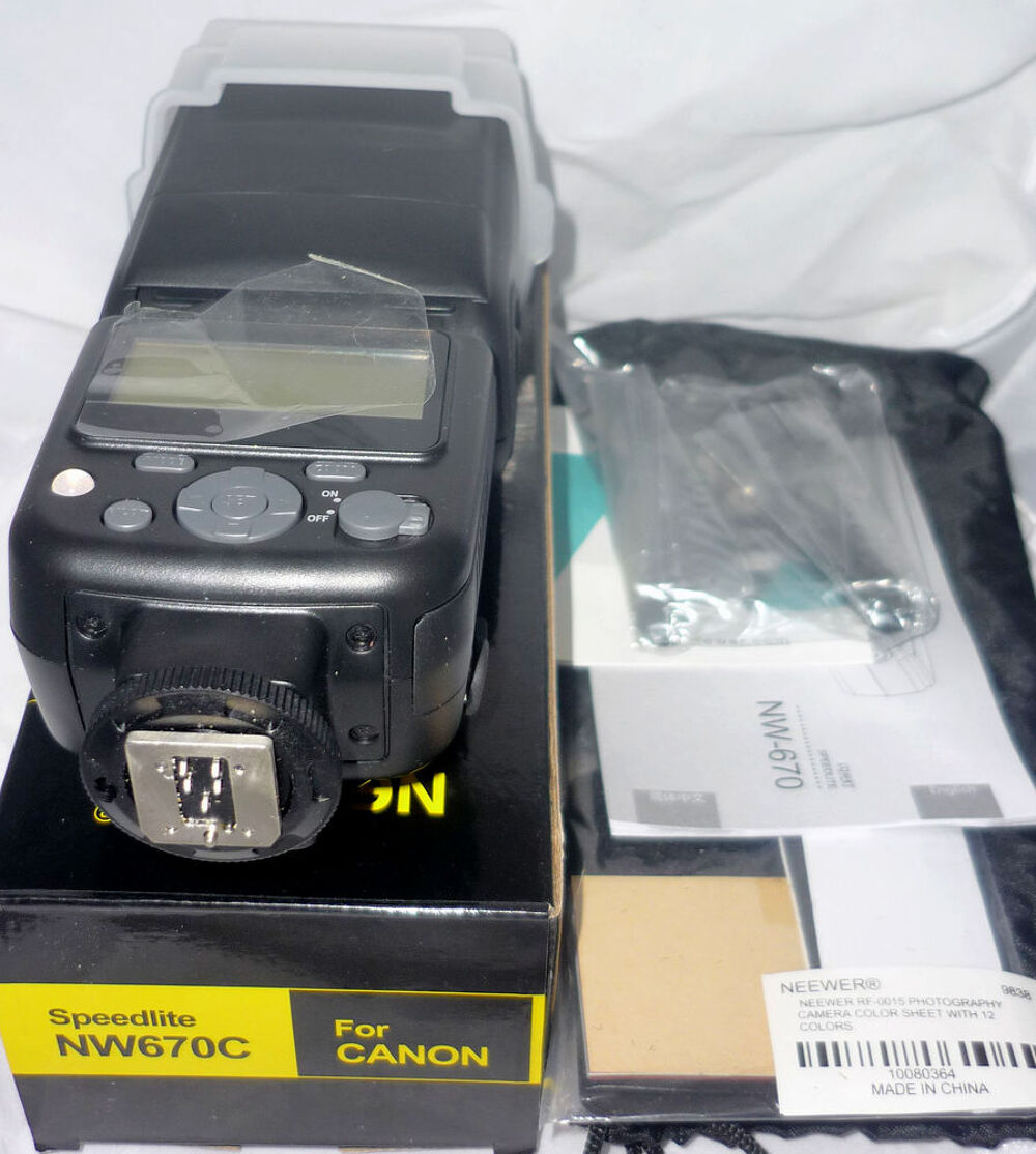 Neewer NW-670C Speedlite TTL pour Canon Photos/Video/TV