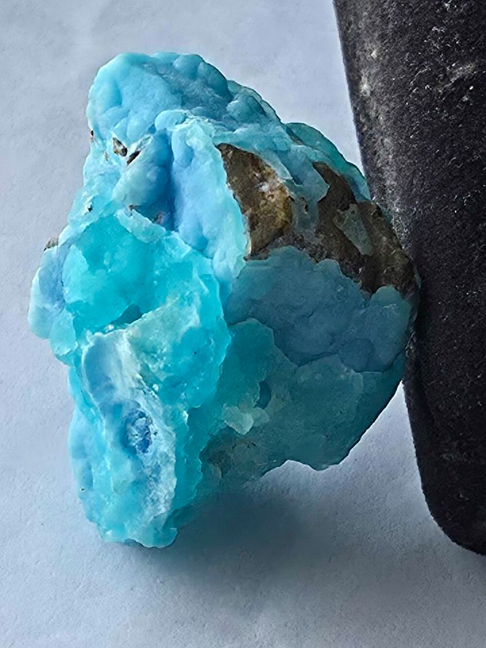 Min&eacute;ral Rare : H&eacute;mimorphite Bleu Turquoise du Katanga RDC 
