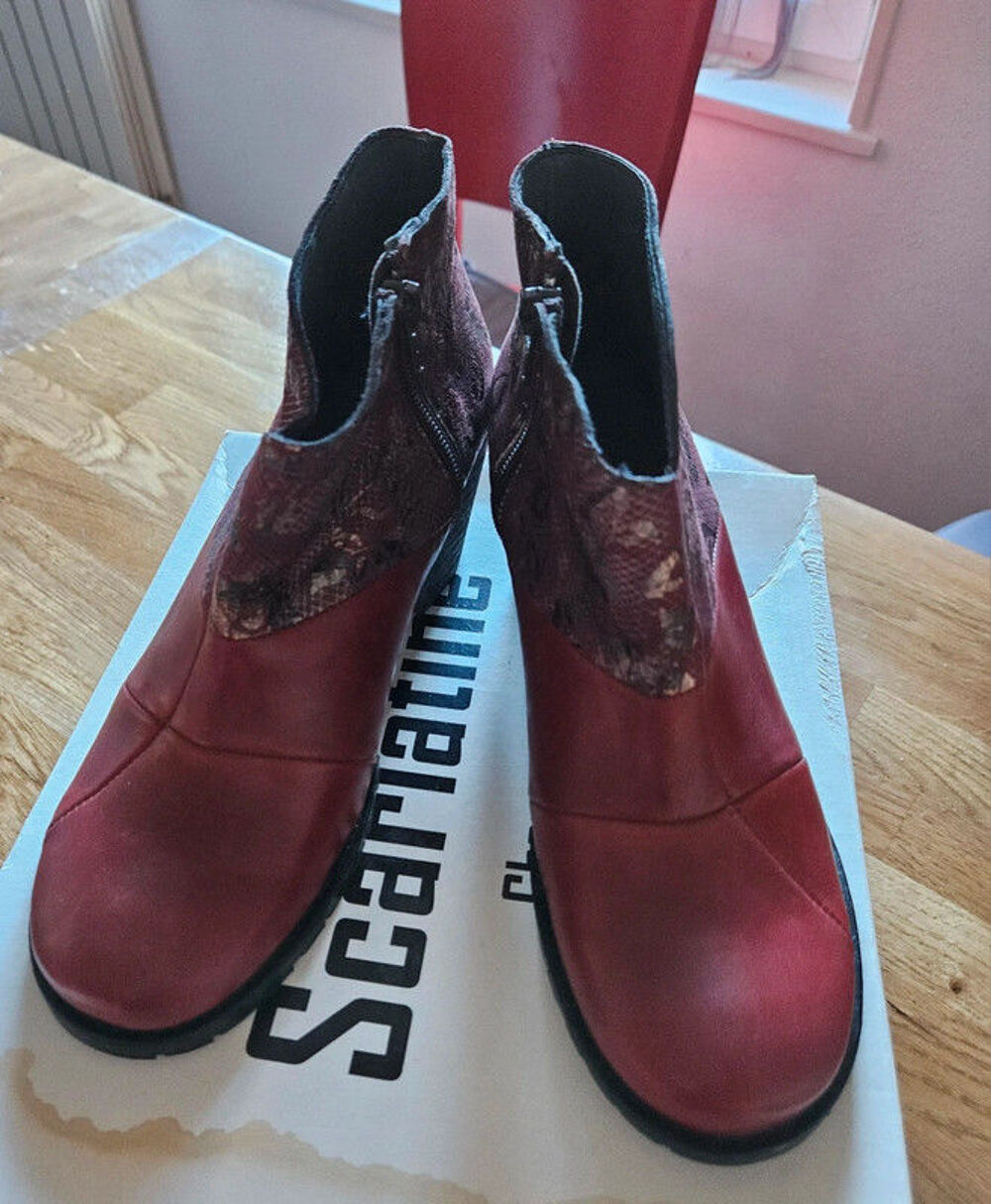 Bottine bordeaux Chaussures