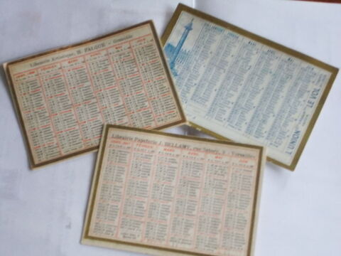 lot de 3 petits calendriers de poche prix en baisse 20 Chissey-en-Morvan (71)