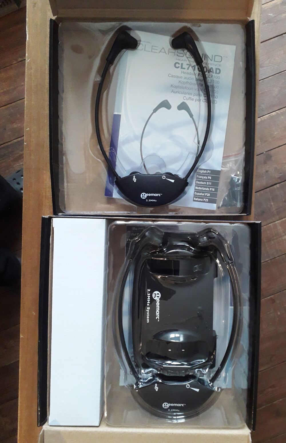 Lot casques ( neufs ) pour t&eacute;l&eacute;vision : Geemarc LC7100 Photos/Video/TV