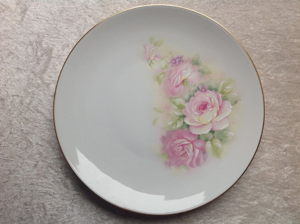 ASSIETTE &Agrave; DESSERT LIMOGES D&Eacute;COR PORCELAINE de SOLOGNE Décoration