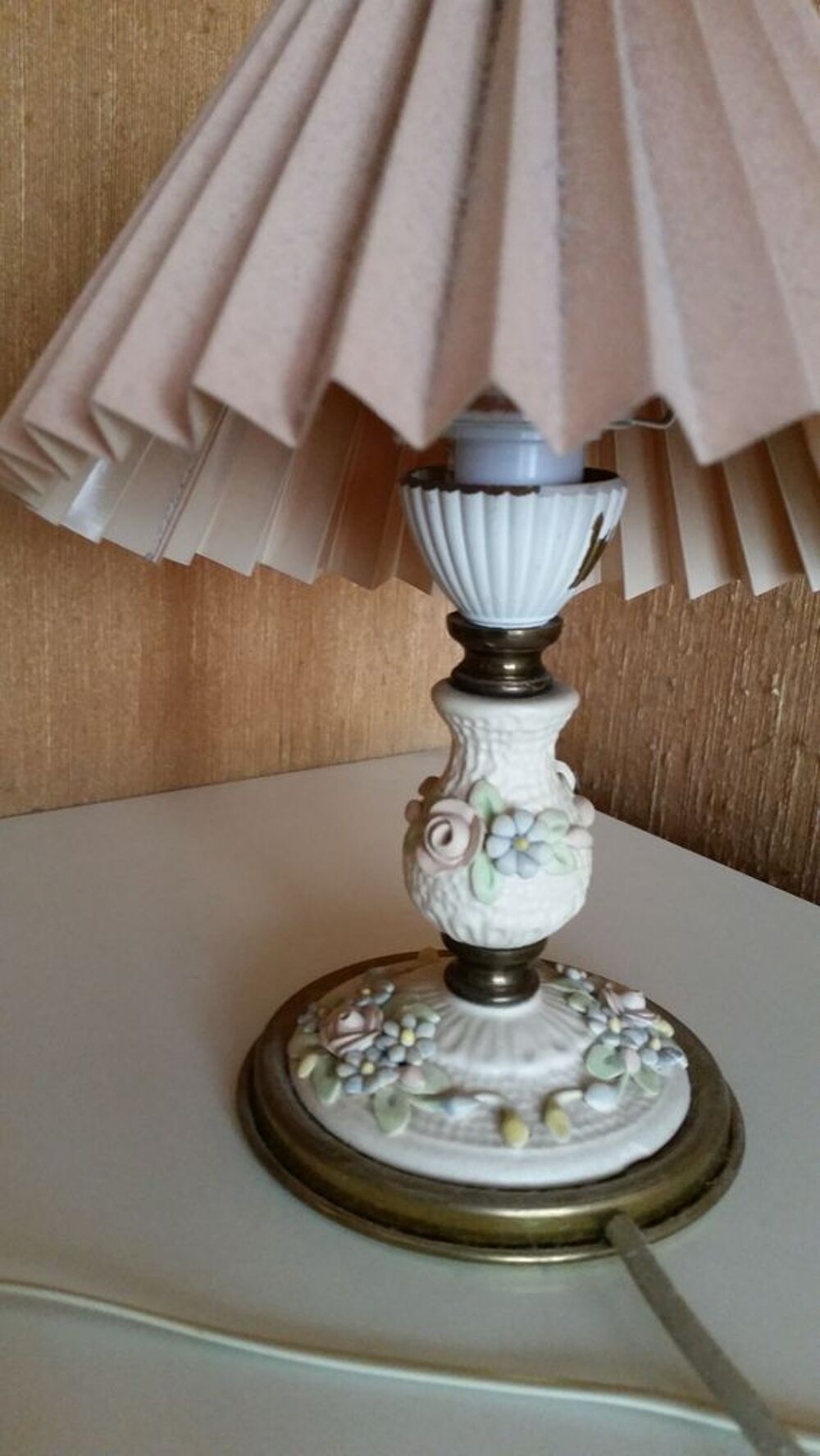 Lampe de chevet ou salon en biscuit italien Décoration