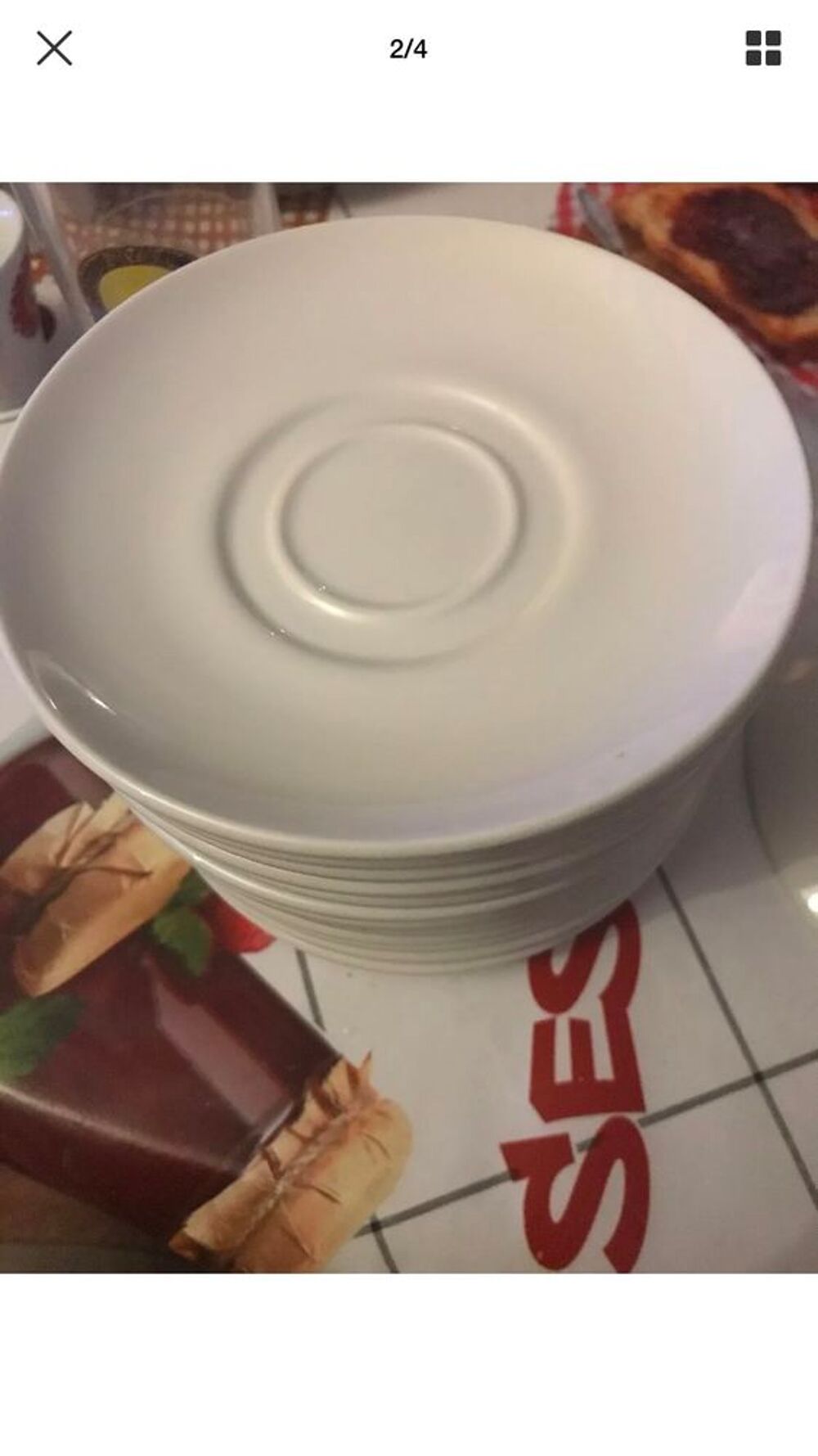 lot de 15 sous tasse en porcelaine ancienne Décoration