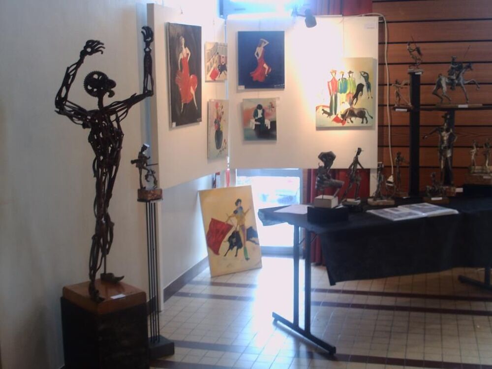  sculptures en acier et laiton Décoration