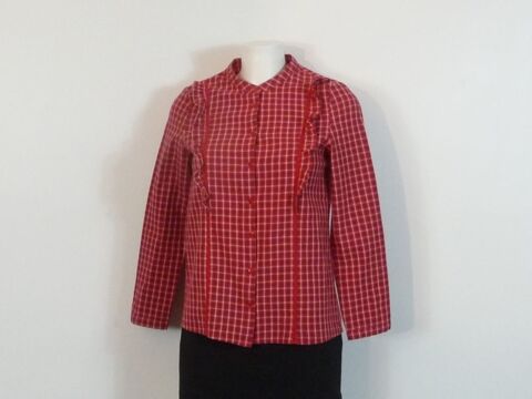 Chemise 100% Coton Rouge Manches Longue-  La Petite Etoile 20 Paris 15 (75)