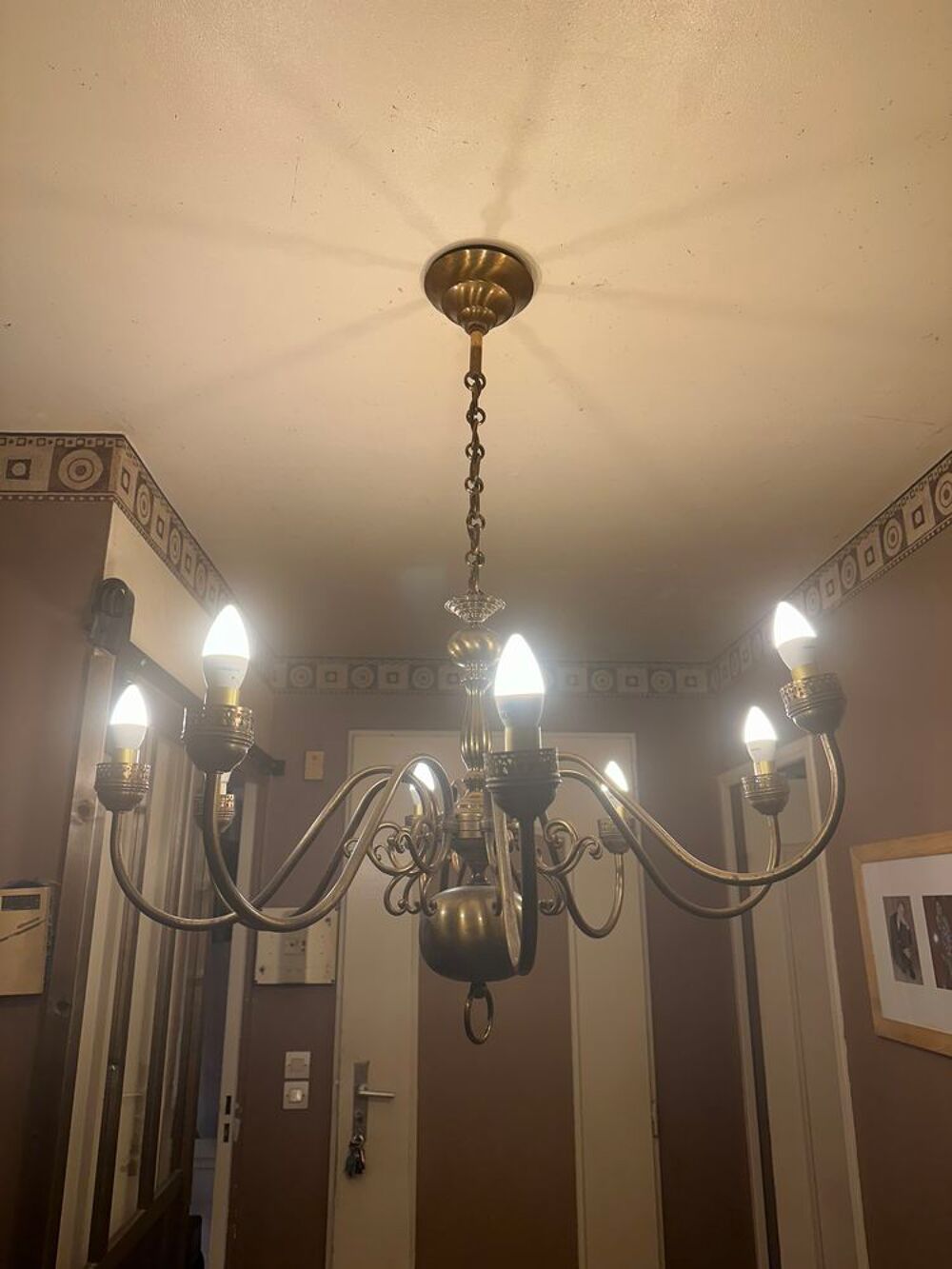 Lustre Hollandais 8 branch Décoration
