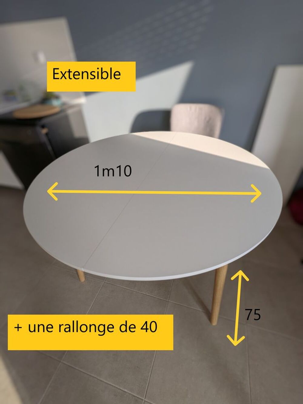 Table ronde extensible Meubles