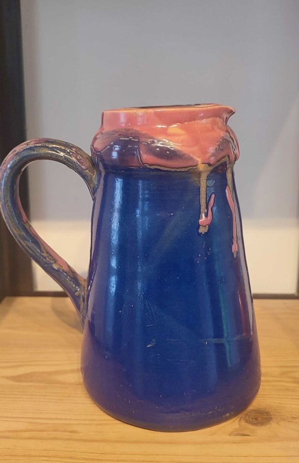 Pichet poterie de gr&egrave;s Allonne Oise 