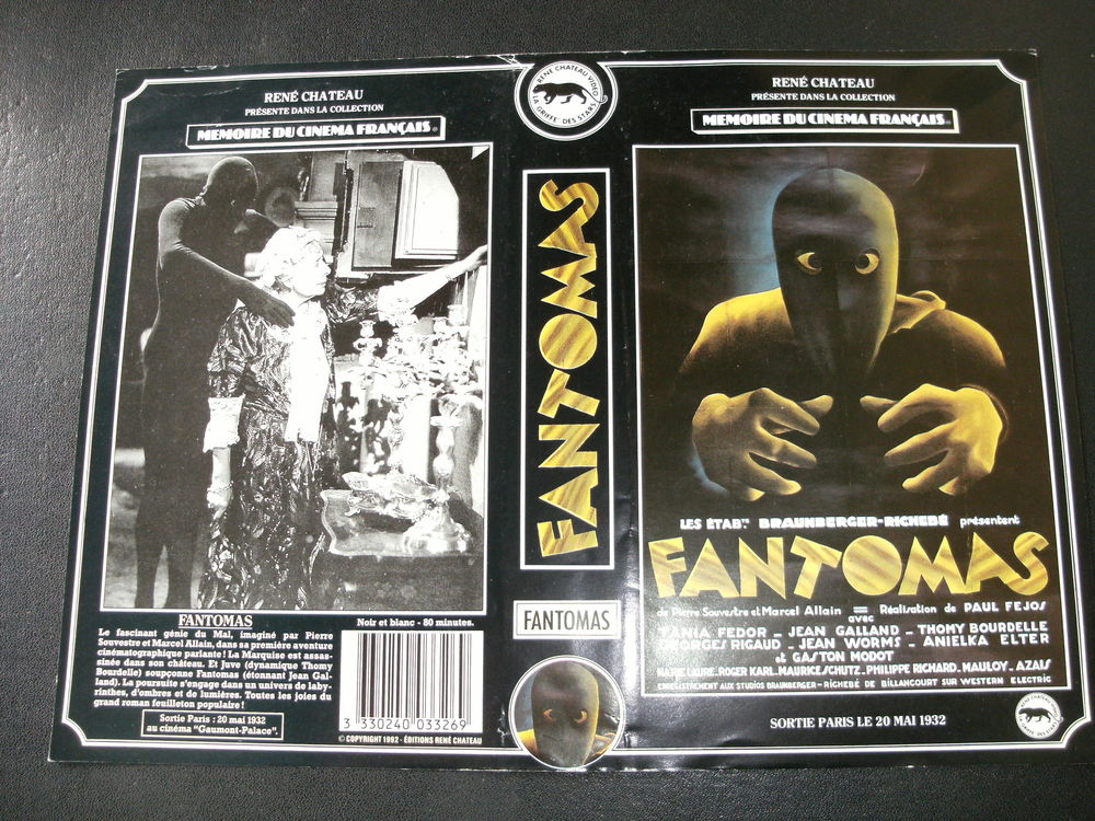 Film : " Fantomas " 1932 DVD et blu-ray