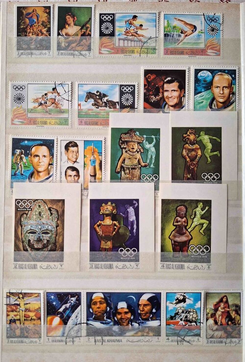 S&eacute;rie de timbres de collection de Ras Al Khaimah (bis) 
