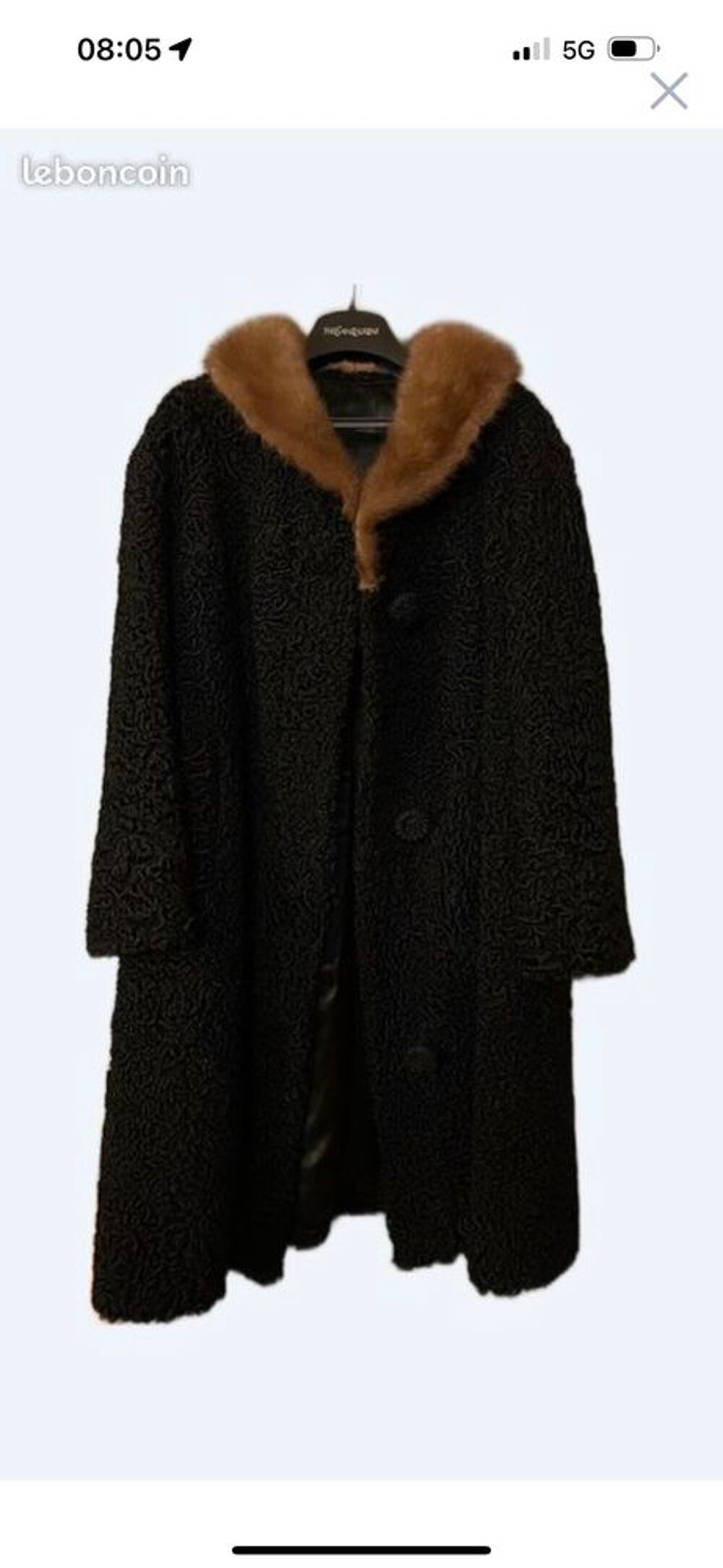 Manteau de Fourrure Astrakan Vêtements