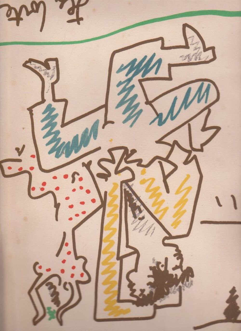 une lithographie de J. COCTEAU Décoration