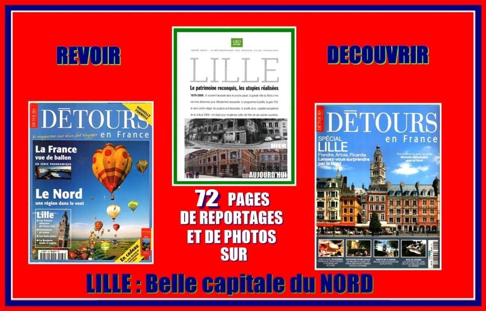 LILLE - d&eacute;tours en France - NORD / prixportcompris Livres et BD
