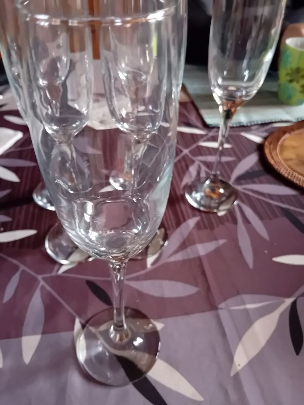 6 FLUTES A CHAMPAGNE CASA Décoration
