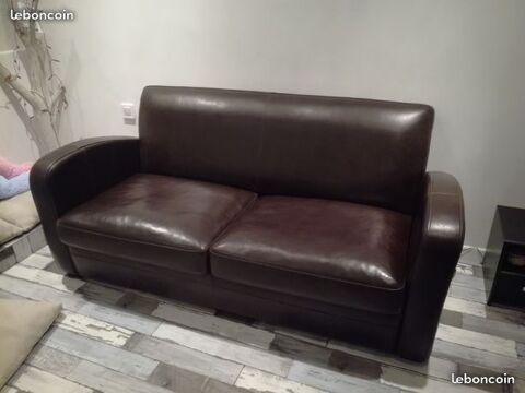 canap en cuir marron - convertible 550 Mauguio (34)