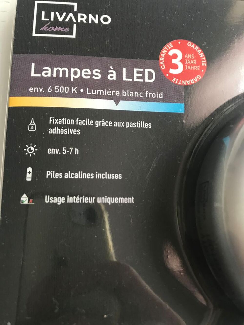3 lampes &agrave; led Bricolage