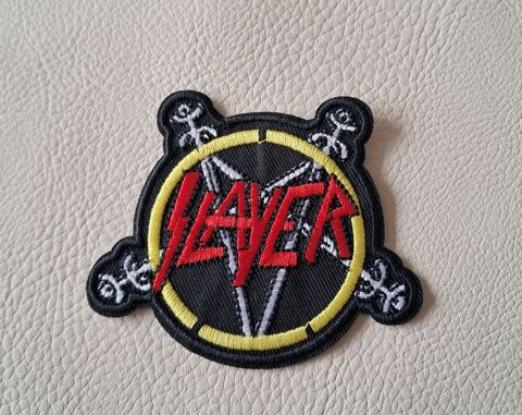 écusson brodé groupe metal logo slayer 8x7 cm thermocollant 5 Carnon Plage (34)