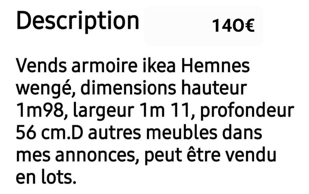 ARMOIRE Meubles
