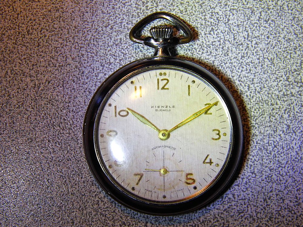 Montre gousset KIENZLE 15 rubis fonctionne made in Germany 