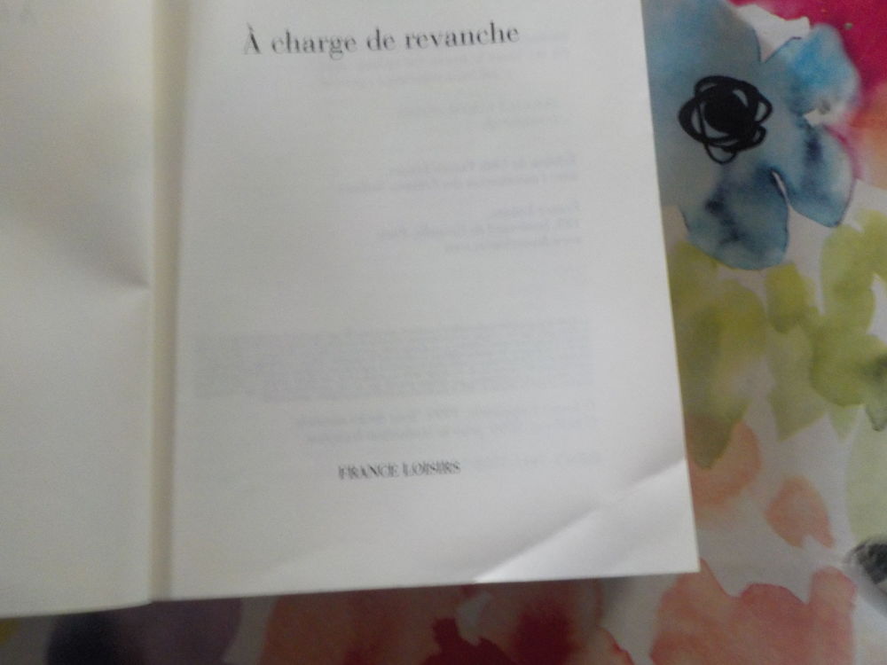 A CHARGE DE REVANCHE de James GRIPPANDO Ed. France Loisirs Livres et BD