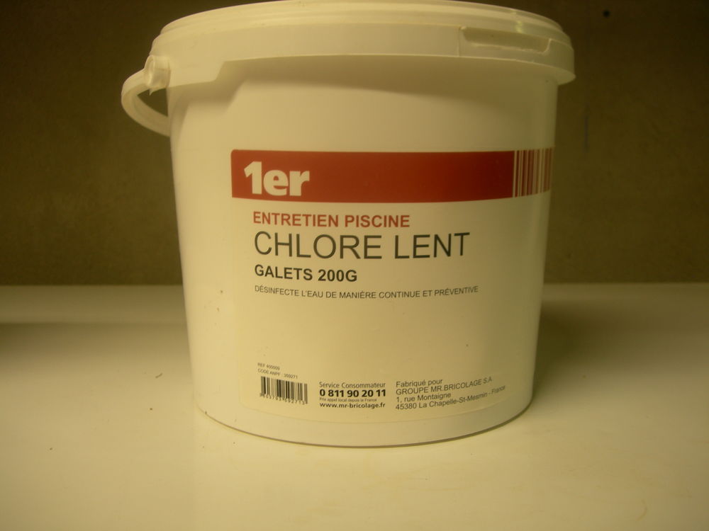 Chlore piscine Jardin