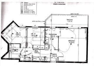  Appartement � vendre 3 pi�ces 63 m�