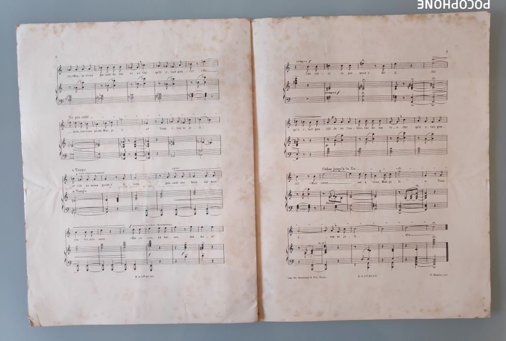 Chanson de Marjolie
po&eacute;sie de L.De.Courmont musique de Th&eacute;odore Dubois Livres et BD
